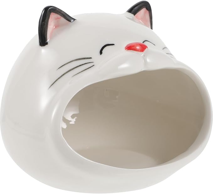 Sosoport Hamster Hideout Ceramic Hamster House and Habitats Cool Bed Small Animal Pet House Ideal for Gerbil Chinchilla