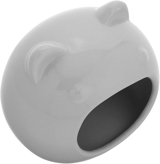 balacoo Tiny House for Hamsters Porcelain Nest Hideaway for Small Pets Decorative Cage Decor