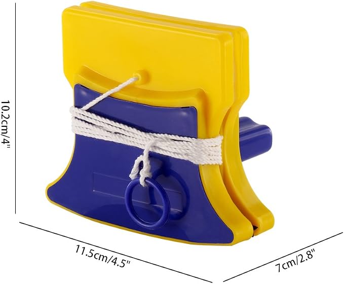 Tvoip Magnetic Window Cleaner Double Side Glass Wiper Cleaner Surface Brush Glass Cleaner Algae Scraper Brush Pad