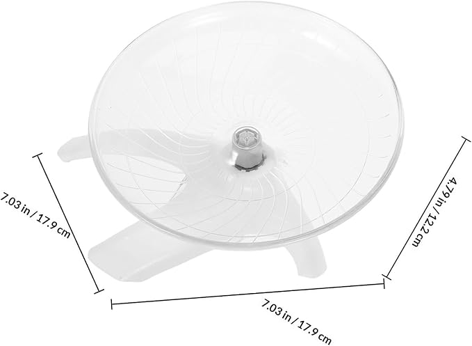 Hamster Wheel Flying Saucer Quiet Rotating Plastic Running Exercise for Dwarf Hamsters Gerbils Mice Small Pets Cage