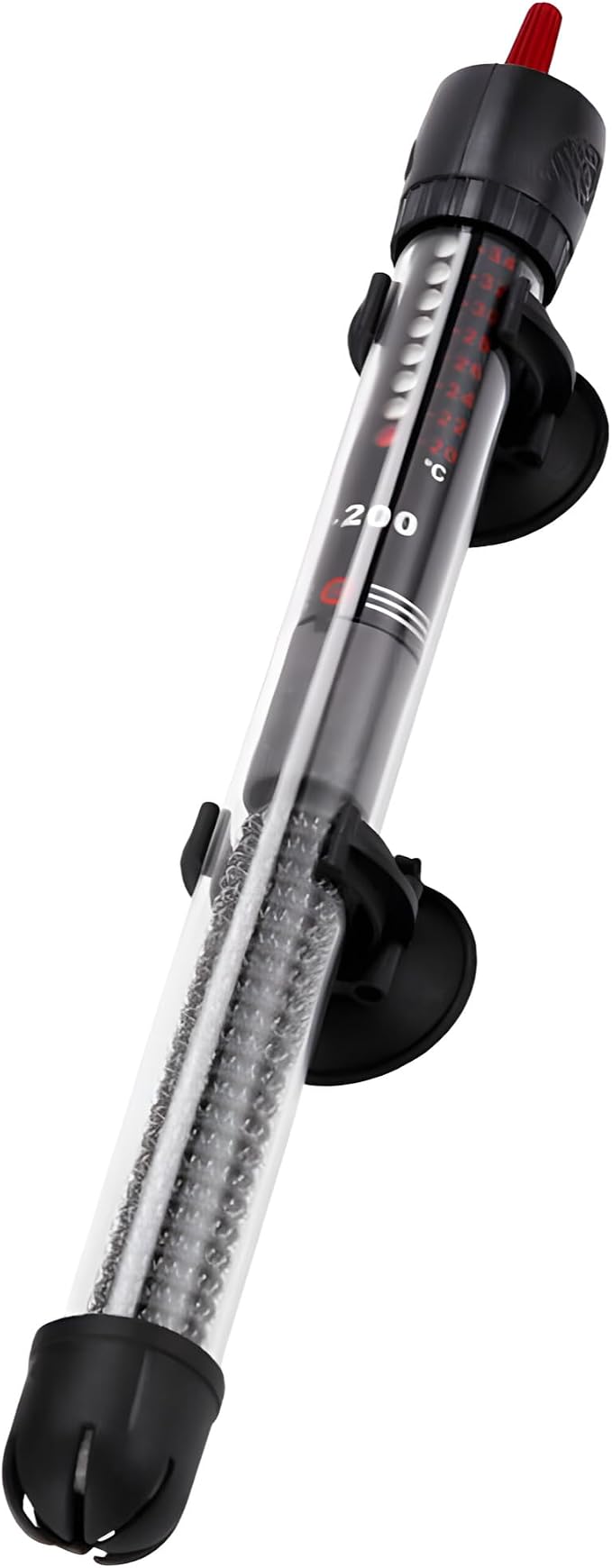 50W Submersible Aquarium Heater, Adjustable Temperature for Fish Turtle Tank with Suction Cup Mounting