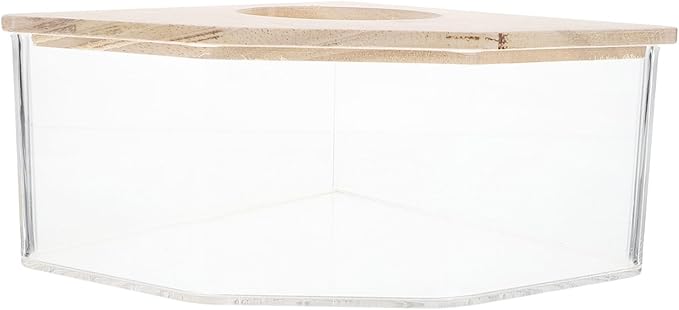 Beavorty Pet Sand Bath Hamster Dust Bath Small Bathtub for Chinchilla Easy Observation