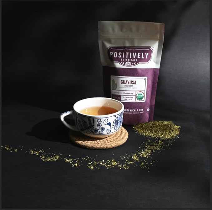 Organic Positively Botanicals Company, Guayusa, Herbal Tea Loose Leaf Botanical, 4 Ounce