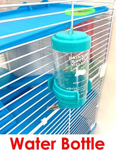 Large Deluxe 3-Tiers Hamster Gerbil Mouse Mice Habitat House Critters Cage with Complete Set of Accessories Expandable and Customizable