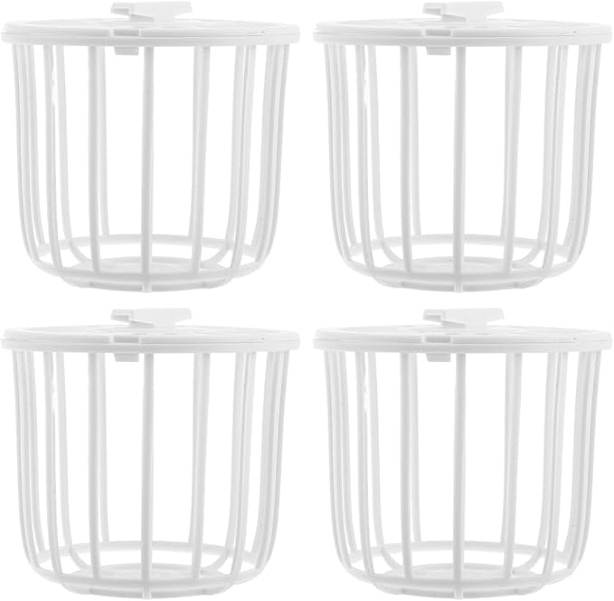 Abaodam 4pcs Plastic Bird Nest Boxes for Finch Breeding Canary Cage Bird Hut Cage Accessories Breeding Nesting Material Storage Baskets for Parrot Pet Supplies