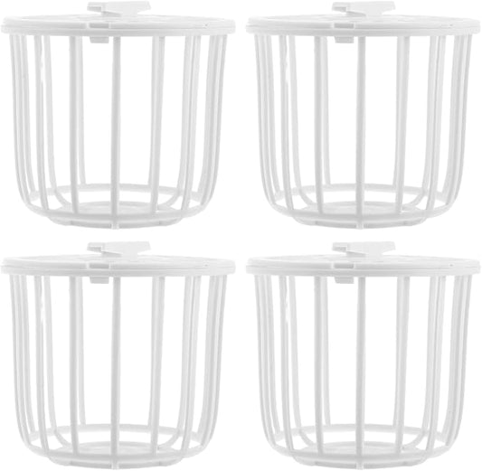 Abaodam 4pcs Plastic Bird Nest Boxes for Finch Breeding Canary Cage Bird Hut Cage Accessories Breeding Nesting Material Storage Baskets for Parrot Pet Supplies