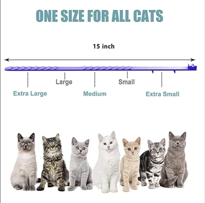 Calming Collar for Cats, Long-Lasting Pheromone Collar Helps for 60 Days, Designed to Reduce Stress and Anxiety, Helps Cats and Kittens Calm, Loud Noises, and Separation, 2 Count