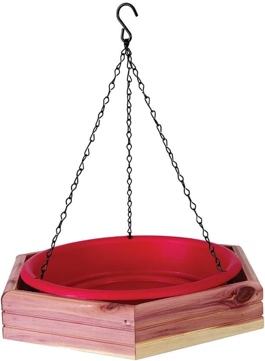 Pennington Cedar Hanging 2-in-1 Bird Bath & Feeder