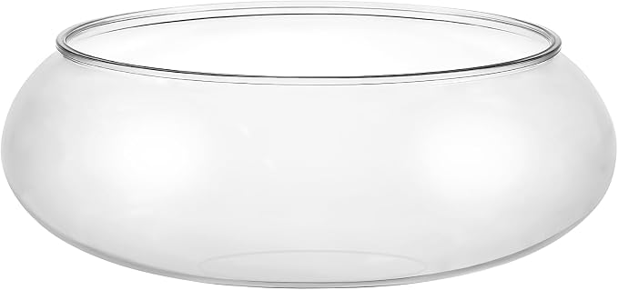 UPKOCH Clear Acrylic Fish Tank Desktop Aquarium Tank for Betta Goldfish Plants Home Office Decor Transparent Shallow Fish Bowl 9.52 X 9.52 X 3.93 in