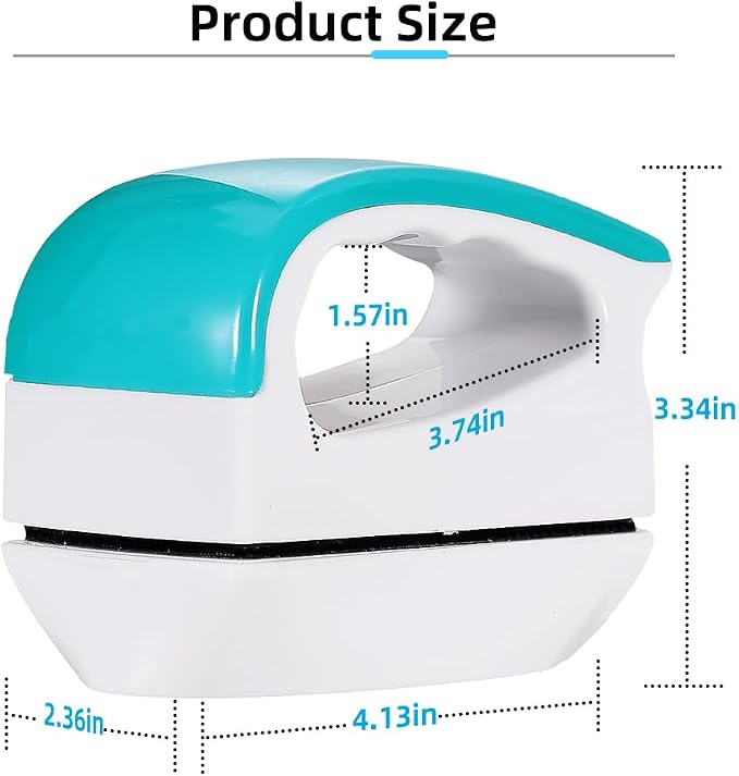 DaToo 2 Pieces Aquarium Magnetic Brush Glass Fish Tank Algae Scrapers Glass Cleaner Floating Scrubber Aquarium Clean Brush (Size L)