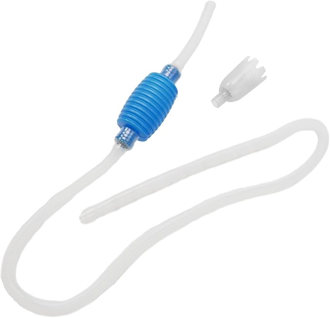Manual Vacuum Pump for Aquarium For Gravel Cleaning and Water Changing Compatible with Standard 5/8 inch and 3/4 inch Siphon Hoses