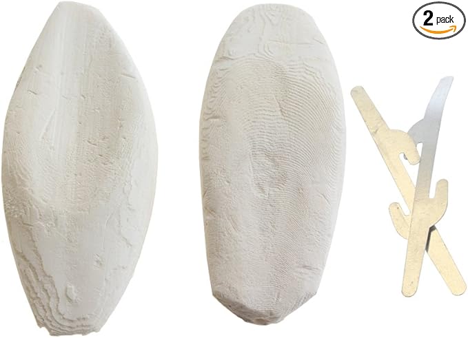 emours Natural Cuttlefish Bone for Reptiles, Tortoises, Snails, Birds and Small Animals, 4-5 inch, Twin Pack