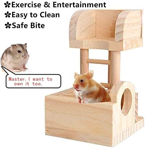Litewoo Hamster Hideout Chewable Toys Wooden Accessories—— Ladder