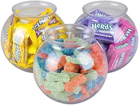 16 Oz Plastic Fish Bowls (12-Pack) Drink, Party & Decorative Ivy Bowls | BPA-Free Plastic Bowls for Candy Buffets, Carnival Games, Prize Tables, Centerpieces, Crafts & Event Displays