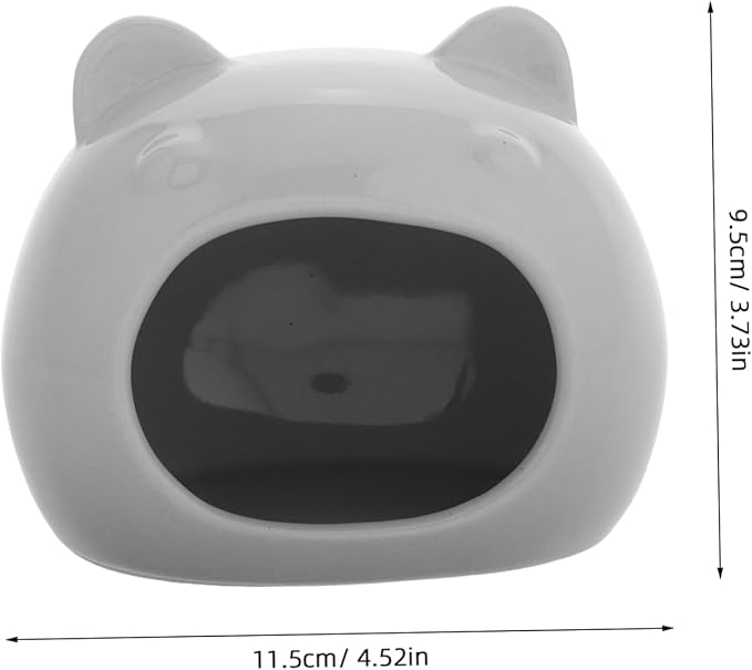 Ceramic Hamster Hideout Cozy Small Animal House for Hamsters Gerbils and Chinchillas Washable Nest Cave Comfortable Sleeping Space for Small Pets Versatile Design