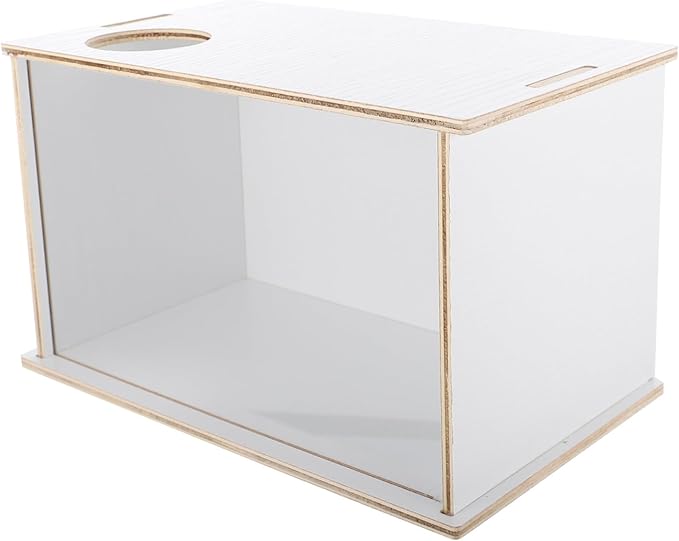 Wooden Hamster Sand Bath Box Multi-Function Pet Bathtub for Chinchillas Animals Easy to Design for Bathing Toilet Use Fresh Tidy Space