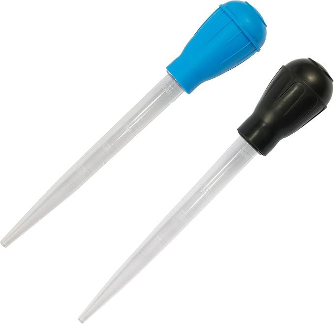 Aquarium Siphon Water Changer - Blue & Black Gravel Vacuum Cleaner Tool Kit for Fish Tanks