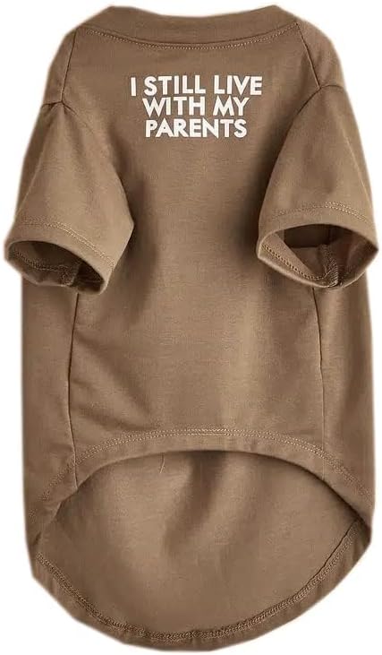 Cute Dog Clothes,Dog T Shirt for Medium Dogs, Small Dogs Girl Boy,Puppy.Breathable Soft Dog Costume Pet Dogs Cats,Pet Pullover Jumper,Cat Clothes (S-(4~8lb), Chest~14", Khaki)