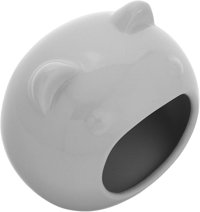 Ceramic Hamster Hideout Cozy Small Animal House for Hamsters Gerbils and Chinchillas Washable Nest Cave Comfortable Sleeping Space for Small Pets Versatile Design