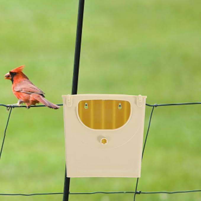 Zerodeko 4-Pack Bird Breeding Boxes Hanging Nesting Houses for Small Birds Finches Sparrows Parakeets Lovebirds with Easy Clean Design and Durable Construction 5.11X5.11X3.93 Inches