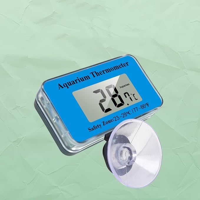 Submersible Aquariums Digital Thermometers with Suction Cup for Office Home Use