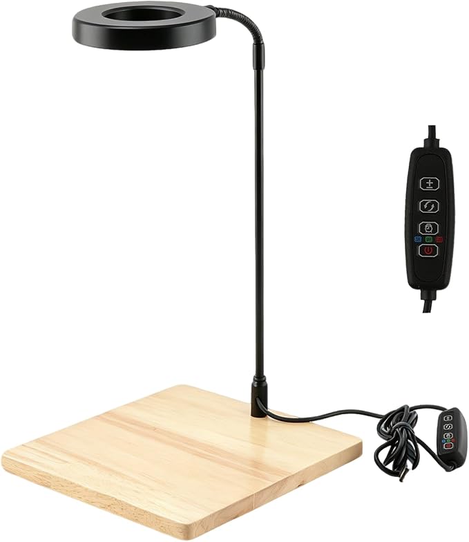 Aquarium Light Full Spectrum LED10W Light with Timer Auto On/Off | Betta Fish Tank Light,Nano Terrarium Fish Tank Lamp,3 Light Colors + Dimmable Brightness