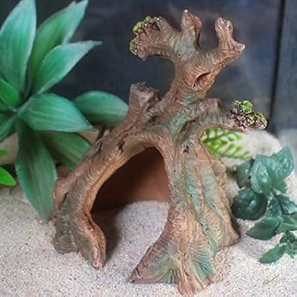 Resin Aquarium Driftwood for Aquarium Decor Reptile Tank Decoration,Sunken Wood for Fish Tanks & Reptile Terrariums,Reptile Hideout Hide cave,Perfect for Fish,Lizards,Turtles,Geckos,Tortoises