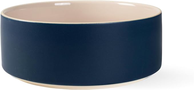 Fringe Studio Minimal Midnight Medium Stoneware Pet Bowl, PetShop Collection (479108)
