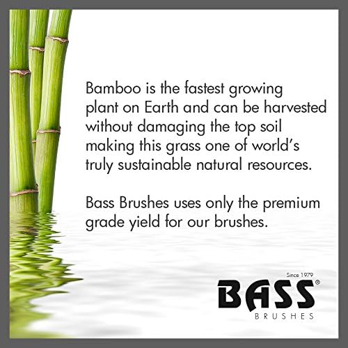 Bass Brushes | De-Matting Pet Brush | Alloy Pin | Pure Bamboo Handle | Slicker Style | Striped Finish | Model A21-SB