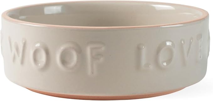Fringe Studio "TREAT WORDS" Small Stoneware Pet Bowl, PetShop Collection (478104)