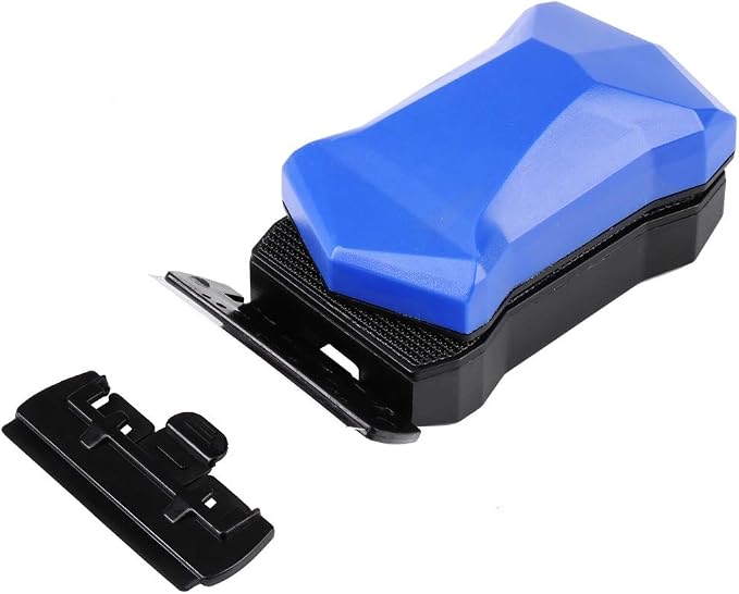Magnetic Fish Glass Cleaner Scraper with Interchangeable Blades Aquarium Algae Brush Tool for Freshwater Saltwater Tanks