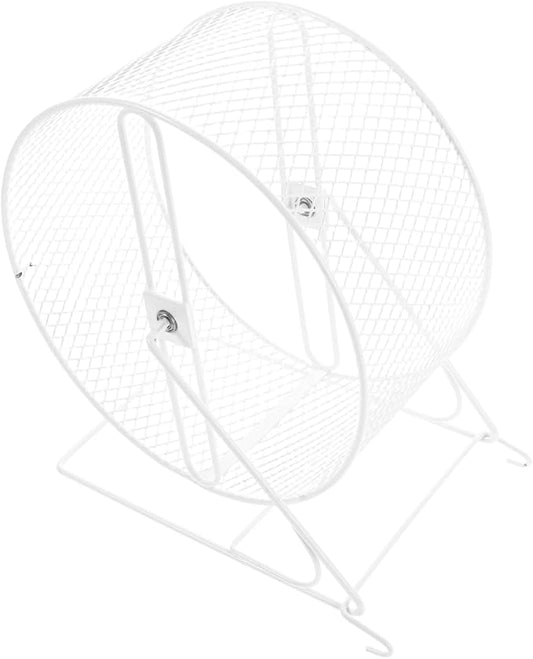 ibasenice Silent Hamster Wheel 9.25In Metal Small Animal Exercise Wheel Quiet Running Toy for Hamsters Gerbils Mice with Textured Surface for Nail Care
