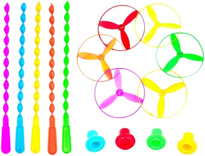 ibasenice Rotating Flywheel Flying Saucer Toy for Kids Hand Pushing Outdoor Indoor Parent-Child Interaction Pack 5.11X5.11X9.44 Inches