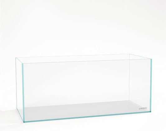 Landen 120P 72.2 Gallon Rimless Low Iron Aquarium Fish Tank, W47.2 × D19.7 × H19.7 (120x50x50cm) 12mm Thickness with Black Nano Foam Leveling mat Included