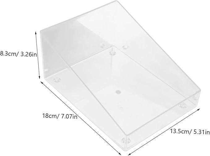 Hamster Sand Bath Box Semi-Closed Acrylic Tub for Dwarf Hamsters Chinchillas and Gerbils Dust Bath Container Cleaning Scoop Easy to Clean