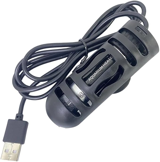 Heater with Heater Thermostat 26c Quartz Explosion-proof Low Usb Powered Aquarium Auto 5l Fish Tank 10w Warmer Betta 2. Voltage Turtle Bowl(USB with sheath)