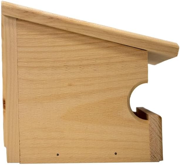 Prime Retreat Pine Open Nesting Boxes Set of 2, Wooden Outdoor Bird Nesting Shelters with Hanging Mount, Open Front Bird Nest Box for Robins Doves and Backyard Bird Habitat Support