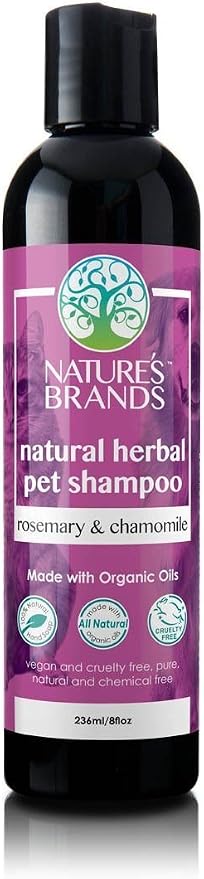 Herbal Choice Mari Natural Pet Shampoo, Rosemary & Chamomile; 8floz, Made with Organic
