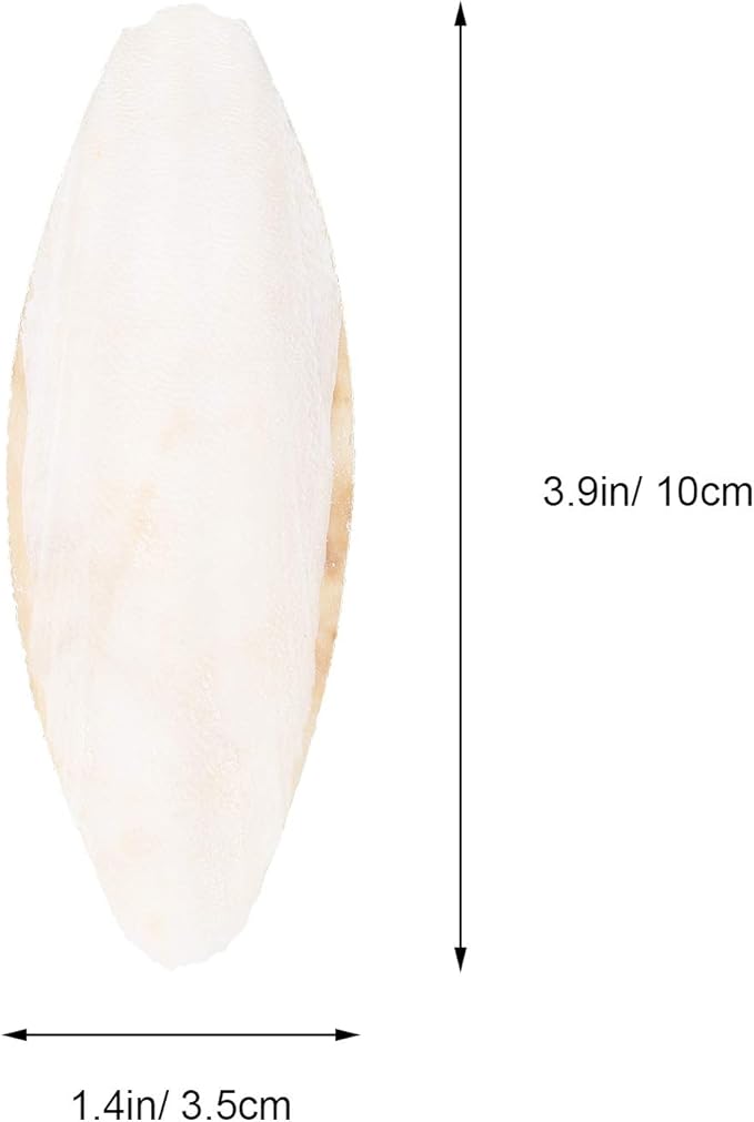 Baluue 12pcs Bird Cuttlebone Chew Toy Cuttlefish Bones Parrot Cage Toys Bird Bite Toy for Aquarium Reptile Tortoise Turtle Cockatiel 10cm