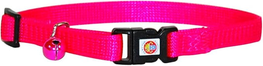 Hamilton Adjustable Break-A-Way Safety Cat Collar, Hot Pink, 3/8" Wide