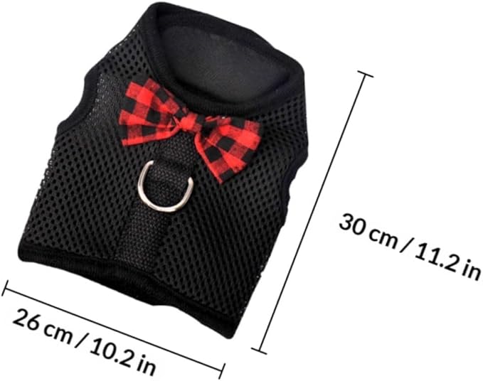 BESPORTBLE Pet Harness Vest Mesh No-Pull Chest Strap Breathable Adjustable M Size 30-34cm for Small Animals Rabbit Guinea Pig Squirrel Walking