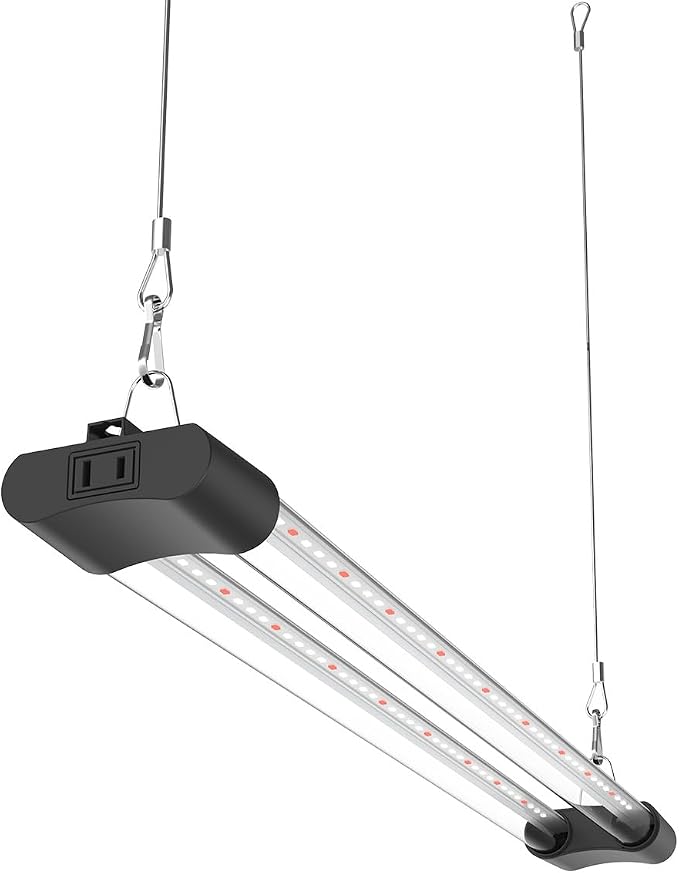LED Grow Light Full Spectrum Light Linkable 5000K Daylight + 660nm Red Indoor Plant Lighting Fixture (2 FT)