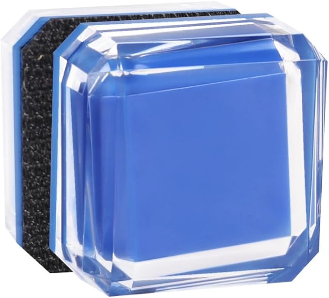 Aquarium Magnetic Cleaner, Double-Sided Algae Scraper Pad S/L for 0.2-0.5'' Thick Glass Tank