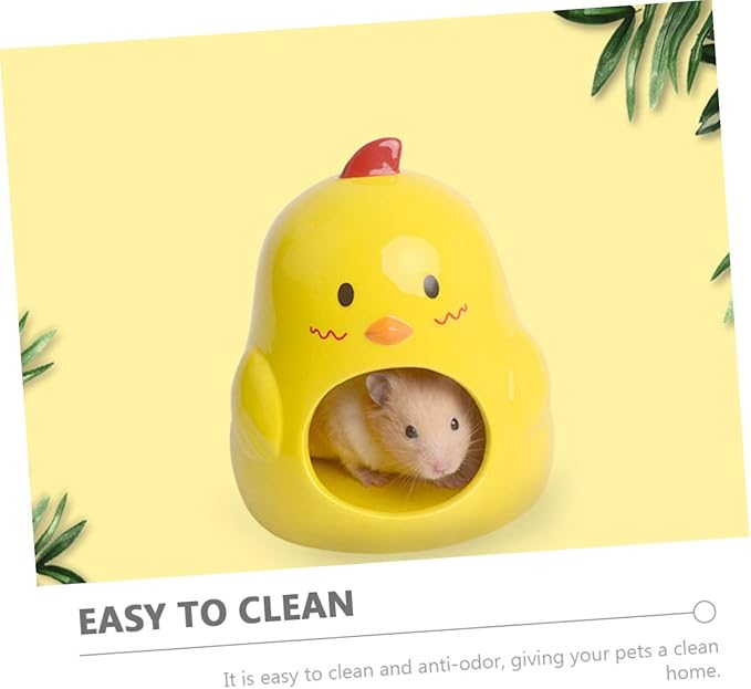 Toddmomy Ceramic Nest for Hamster Guinea Pig Hideaway Small Animal House Accessory
