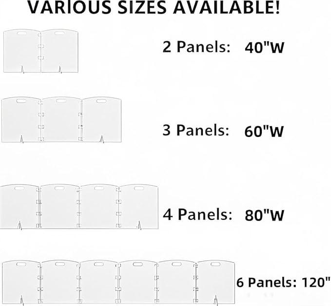 Clear Freestanding Dog Gate - 3 Panel Foldable Pet Gate for Doorways No Drilling Needed, Transparent Puppy Fence with Support Feet, Indoor Dog Barrier for Home Safety (60" W x 23.5" H)