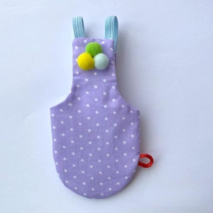 Bird Flight Suits Diapers, Parrot Flight Suits Diapers for Monk Parakeets, Cockatiels Flight Suits, Parrot Clothes, Bird Training Nappy Suit Liners Clothes (Purple-B,Quaker)
