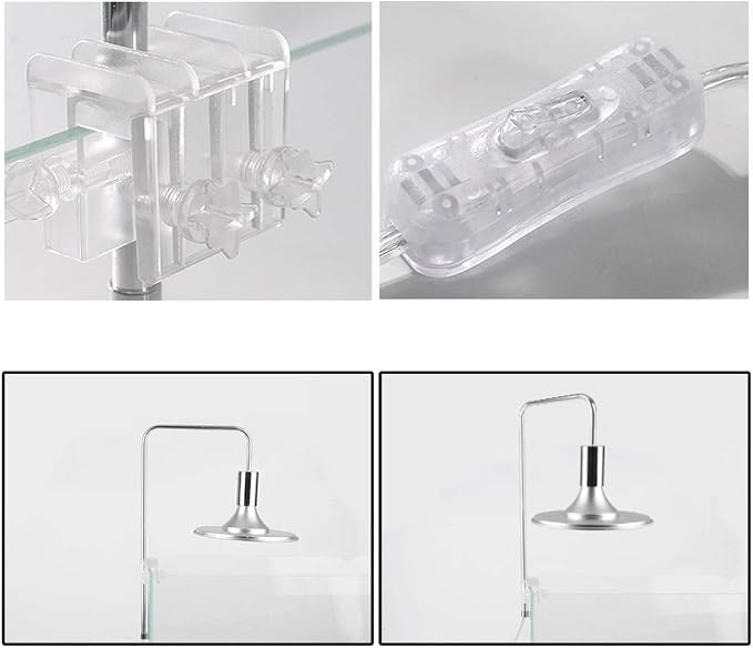 220V 20W/40W Aquarium LED Lights Aquatic Water Grass Plant Growth Lamp for Lighting Clip-on Light for Fish for Tank Crystal Chandeliers