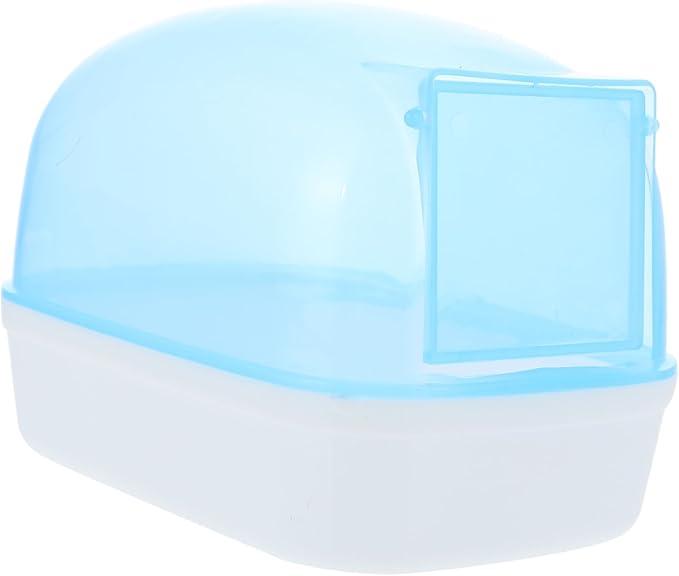 Levemolo 2pcs Hamster Bathing Tub Plastic Container for Hamster Chinchilla Non-Skid Base Easy to Clean Observe Dust Bath Space