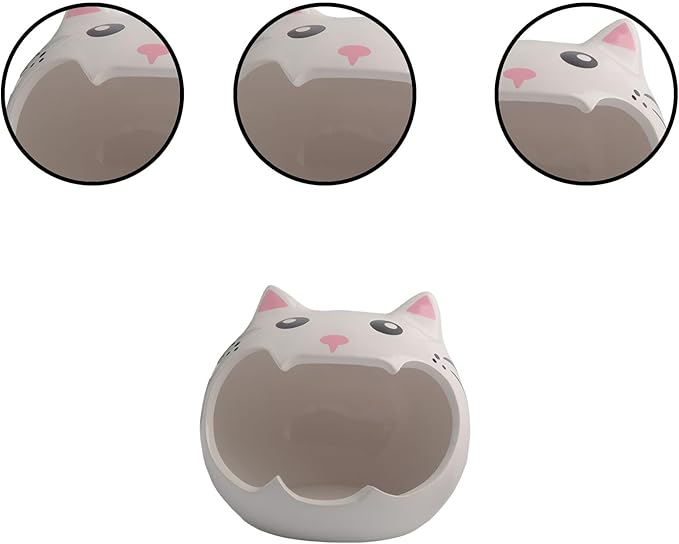 Ceramic Pet Nest for Small Animals - Hamster Ceramic House with Smooth Interior, Enclosed Hideout for Comfortable Shelter and Ventilation