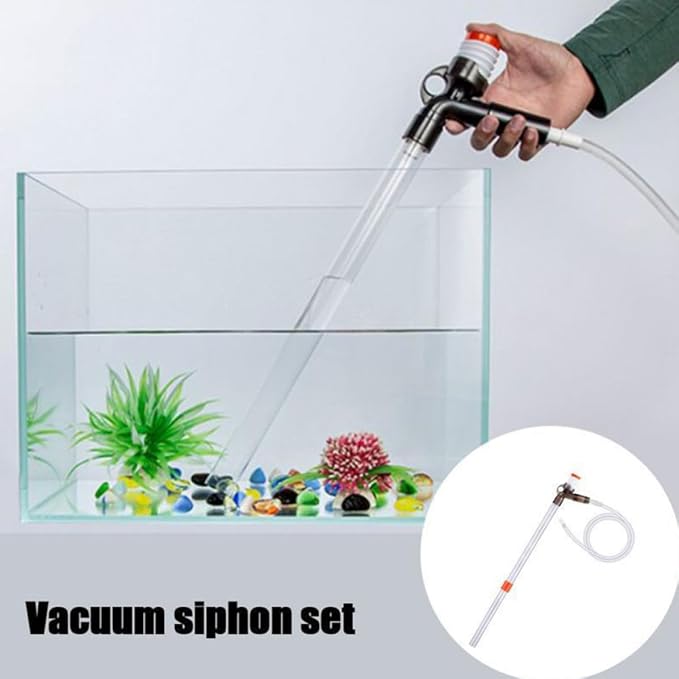 HANABASS Fish Tank Vacuum Gravel and Water Filter Siphon Kit with Easy Installation and Plastic Material for Home Aquarium Water Changes